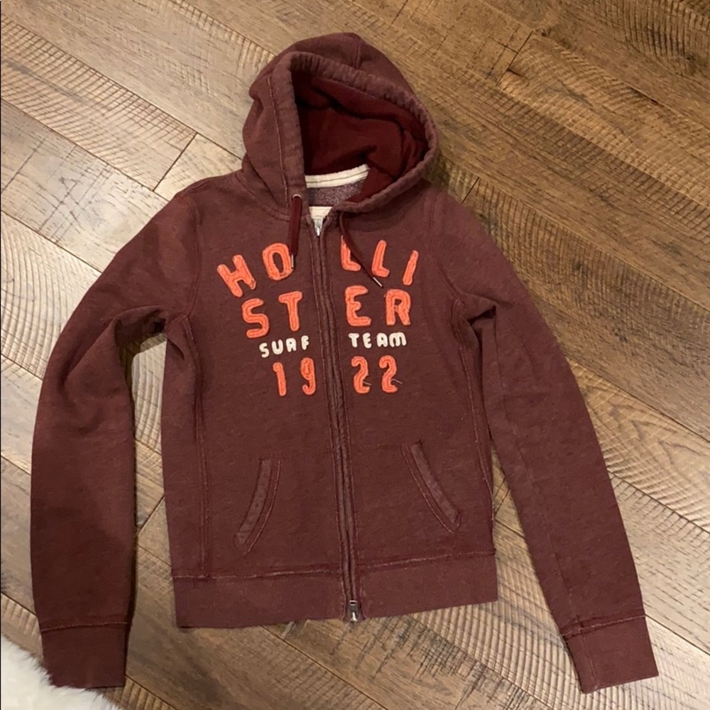 Hollister zip up hoodie